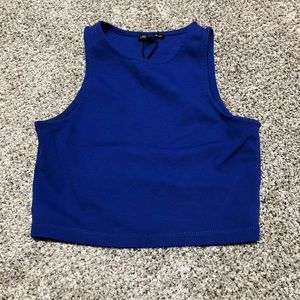 Royal blue crop top